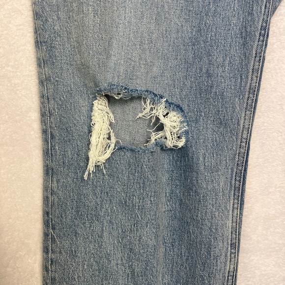 Abercrombie & Fitch Jeans Sz 37/24 Plus The 90s Straight Ultra HR Light Wash NWT - Picture 5 of 15
